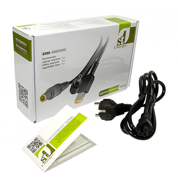 Фото - Зарядное устройство для ноутбука 1stCharger Toshiba 120W 15V 8A 6.3x3.0 силовой кабель (AC1STTO120WA)