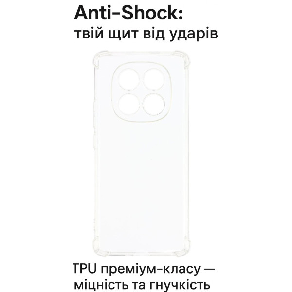 Фото - Чехол для смартфона BeCover Anti-Shock for Xiaomi Redmi Note 15 5G Clear (715070)