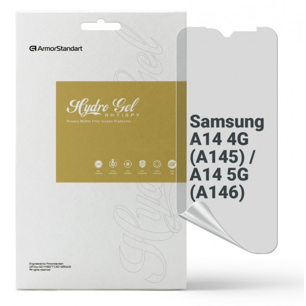 Фото - Захисна плівка для смартфона Armorstandart Anti-spy for Samsung A14 4G (A145) / A14 5G (A146) (ARM66238)