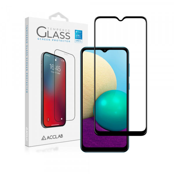 Фото - Защитное стекло для смартфона ACCLAB Full Glue for Samsung A02 Black (1283126509605)
