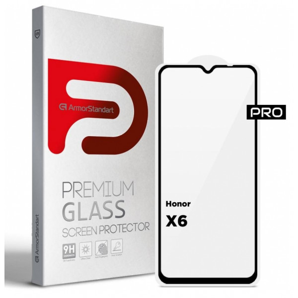 Фото - Захисне скло для смартфону Armorstandart Pro for Honor X6 / X6a Black (ARM69381)