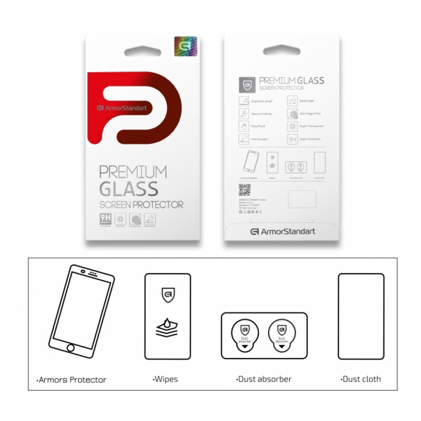 Фото - Захисне скло для смартфону Armorstandart Pro for Huawei Y5 2020 Black (ARM56610)