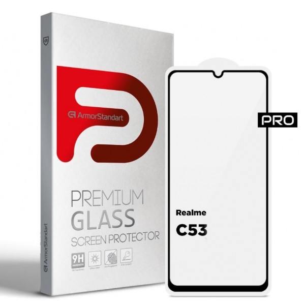 Фото - Захисне скло для смартфону Armorstandart Pro for Realme C53 Black (ARM71014)