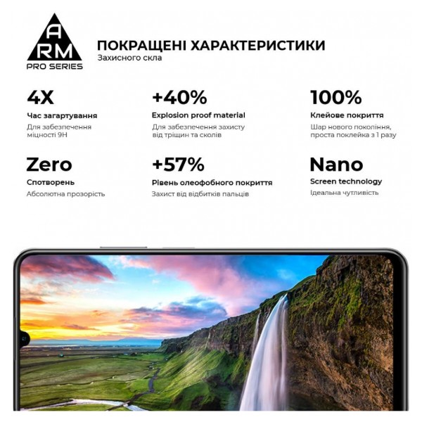 Фото - Захисне скло для смартфону Armorstandart Pro for Realme C53 Black (ARM71014)