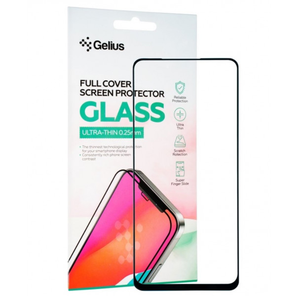 Фото - Захисне скло для смартфону Gelius Full Cover Ultra-Thin 0.25mm for Xiaomi Redmi Note 9 Black (91097)