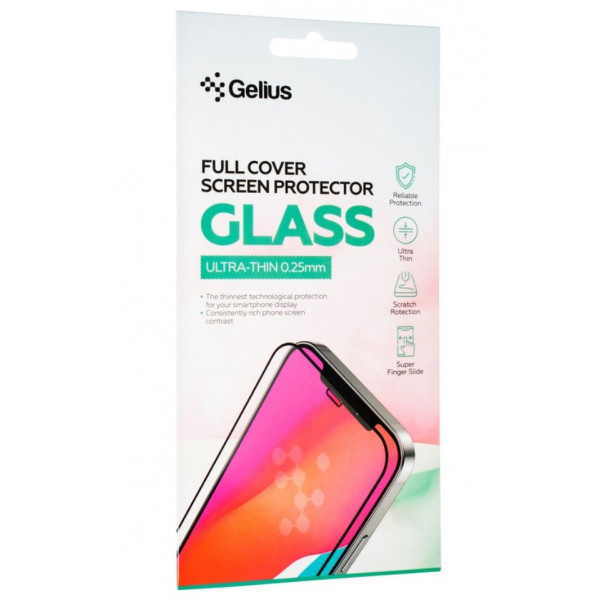 Фото - Захисне скло для смартфону Gelius Full Cover Ultra-Thin 0.25mm for Xiaomi Redmi Note 9 Black (91097)