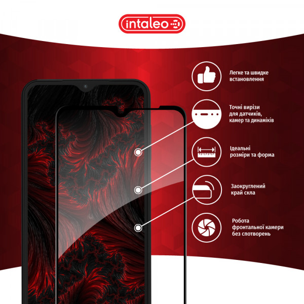 Фото - Захисне скло для смартфону Intaleo Full Glue for Samsung A04S Black (1283126544897)