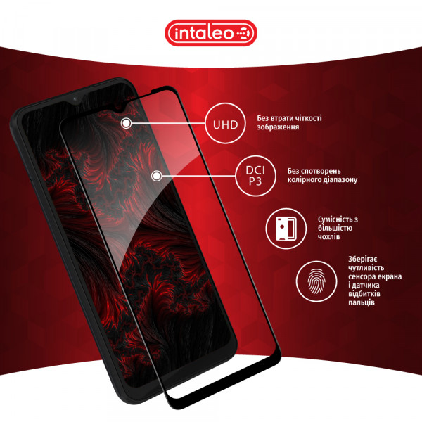 Фото - Захисне скло для смартфону Intaleo Full Glue for Samsung A04S Black (1283126544897)