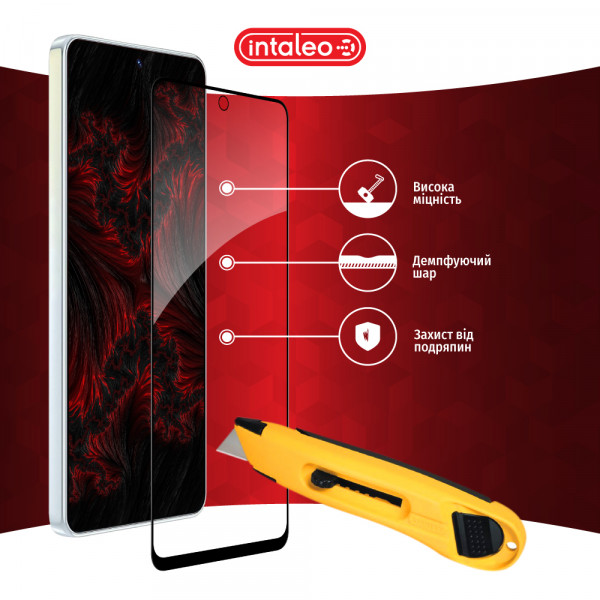 Фото - Защитное стекло для смартфона Intaleo Full Glue for Tecno Camon 19/19 Pro Black (1283126547270)
