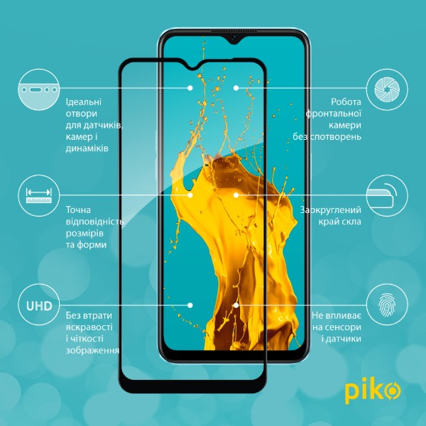 Фото - Защитное стекло для смартфона Piko Full Glue for Oppo A57 Black (1283126546273)