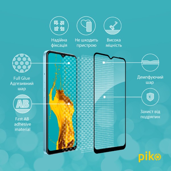 Фото - Защитное стекло для смартфона Piko Full Glue for Oppo A57 Black (1283126546273)