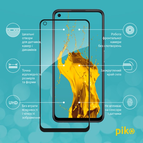 Фото - Захисне скло для смартфону Piko Full Glue for Oppo A96 10в1 (1283126522192)