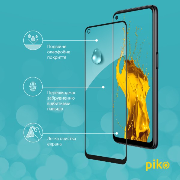 Фото - Захисне скло для смартфону Piko Full Glue for Oppo A96 10в1 (1283126522192)