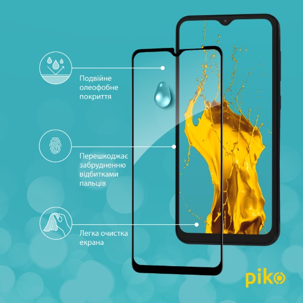 Фото - Захисне скло для смартфону Piko Full Glue for Samsung A04S Black (1283126544903)