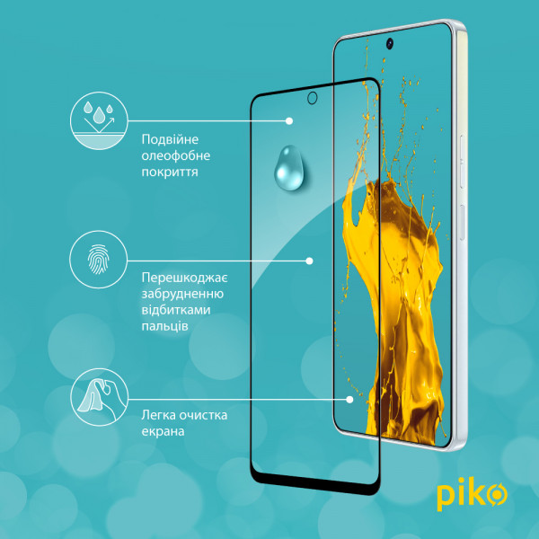Фото - Защитное стекло для смартфона Piko Full Glue for Tecno Camon 19/19 Pro Black (1283126547287)