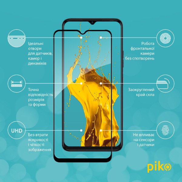 Фото - Захисне скло для смартфону Piko Full Glue for Tecno Spark 9 Pro Black (1283126547348)