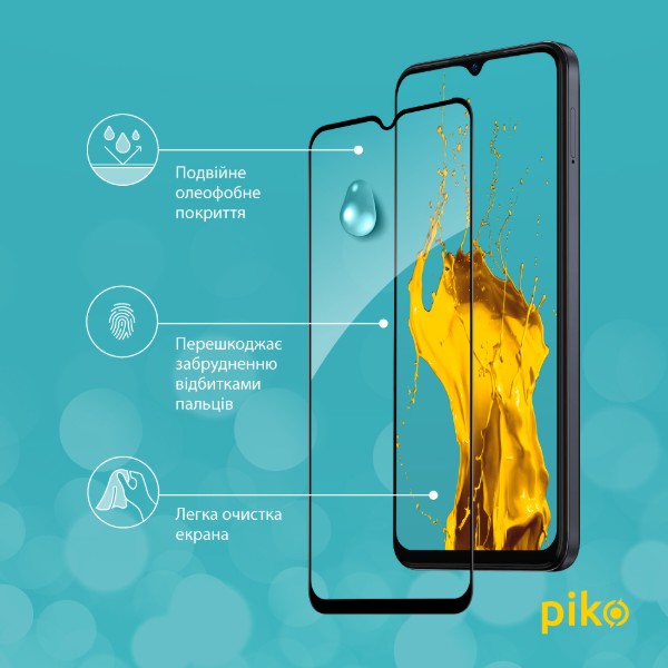 Фото - Захисне скло для смартфону Piko Full Glue for Tecno Spark 9 Pro Black (1283126547348)
