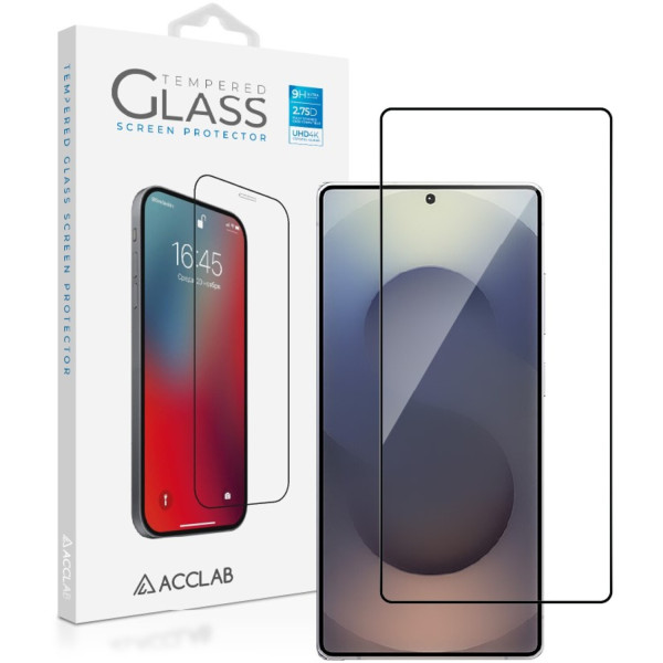 Фото - Захисне скло для смартфону ACCLAB Full Glue for Samsung Galaxy S25 Ultra SM-S938 Black (1283126609794)
