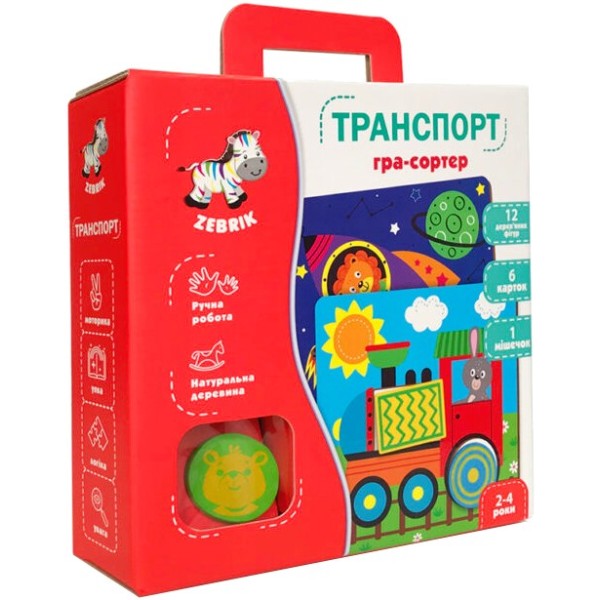 Фото - Пазли (3-4 роки) Vladi Toys "Транспорт" (укр) (ZB2002-06)