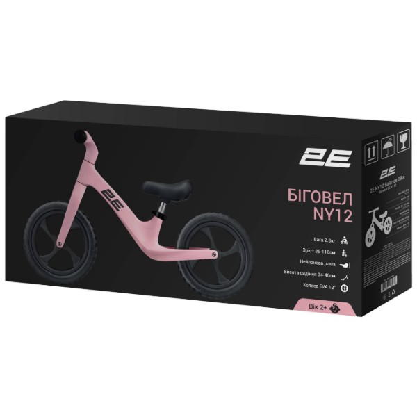 Фото - Біговел 2E NY 12" Pink (ZCY-NY12-PINK)