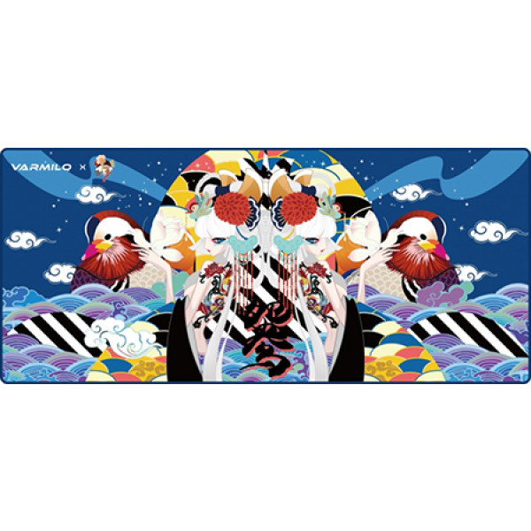 Фото - Коврик для мыши Varmilo Lovebirds Blue Desk Mat XL (ZDB032-01)