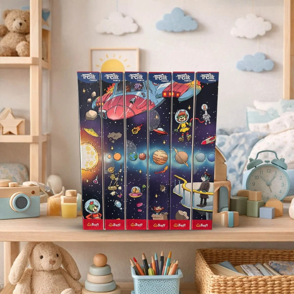 Фото - Пазлы (5-7 лет) Trefl The Treflik Family Трефлик в космосе 2/6" 100 эл. (16542)