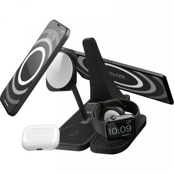 Фото - Бездротовий зарядний пристрій Zens 4-in-1 Modular Wireless Charger with iPad Charging Stand Black (ZEAPM03/00)