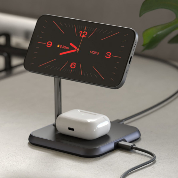 Фото - Бездротовий зарядний пристрій Zens 3-in-1 Magnetic Aluminium Wireless Charger Black (ZEDC19B/00)