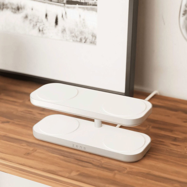 Фото - Бездротовий зарядний пристрій Zens Quattro Wireless Charger Pro 4 White (ZEQC01W/00)
