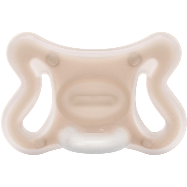 Фото - Анатомічна пустушка Suavinex ZERO.ZERO бежева (309169)