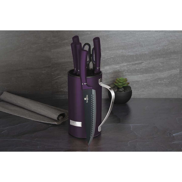 Фото - Набір ножів BerlingerHaus Purple Eclipse 7 пр. (BH 2584)