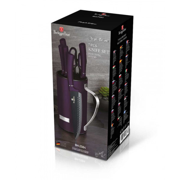Фото - Набір ножів BerlingerHaus Purple Eclipse 7 пр. (BH 2584)