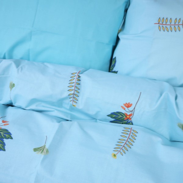 Фото - Комплект постельного белья MirSon King Size 220х240 см Ranforce Elite 17-4736 Green leaves (2200008926496)