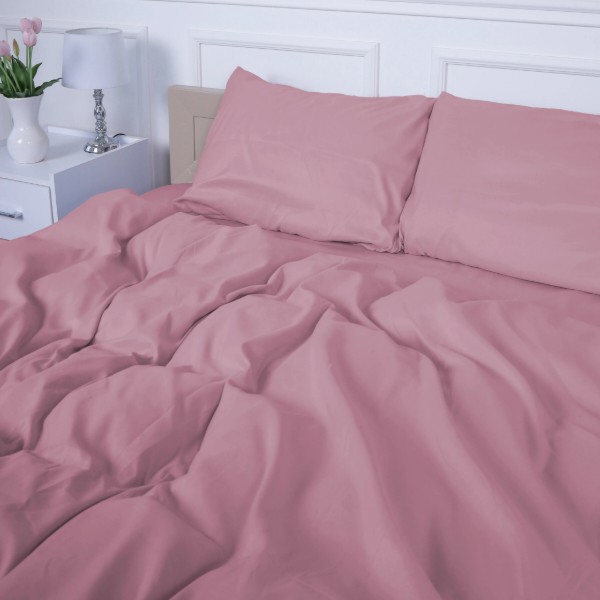 Фото - Комплект постільної білизни MirSon №15-1415 Coral Cloud Mikrosatin Premium Однотонний 220х240 см (2200007231492)