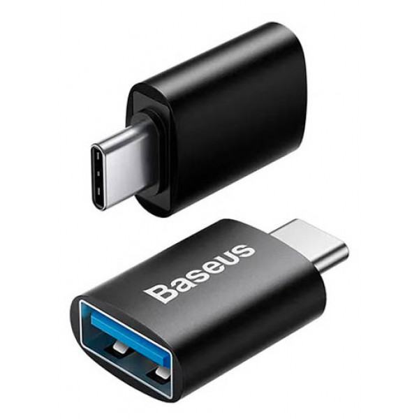 Фото - Перехідник Baseus Ingenuity Series Mini OTG Adaptor Type-C to USB-A 3.1 Black (ZJJQ000001)