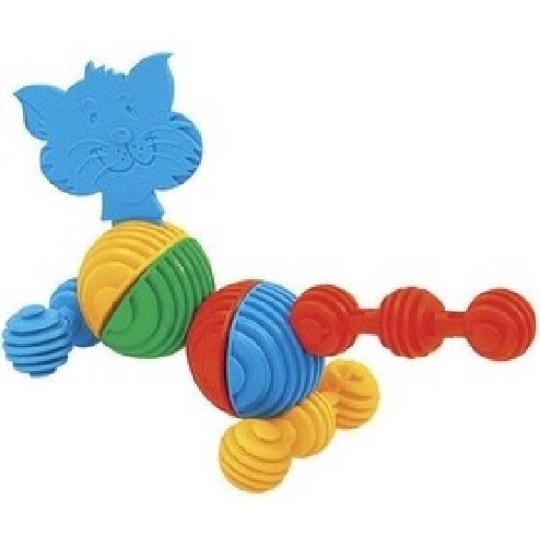 Фото - Пластиковий конструктор для малюків Wader Funny Blocks (41830)