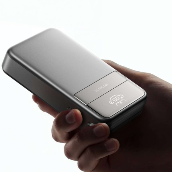 Фото - Батарея мобільна EcoFlow Rapid Magnetic Power Bank 10000 Silver (EF-RAPID10000-EU)