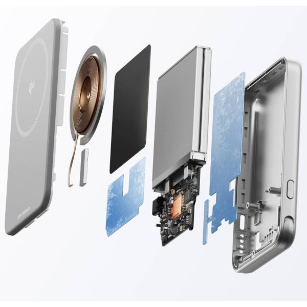 Фото - Батарея мобільна EcoFlow Rapid Magnetic Power Bank 10000 Silver (EF-RAPID10000-EU)