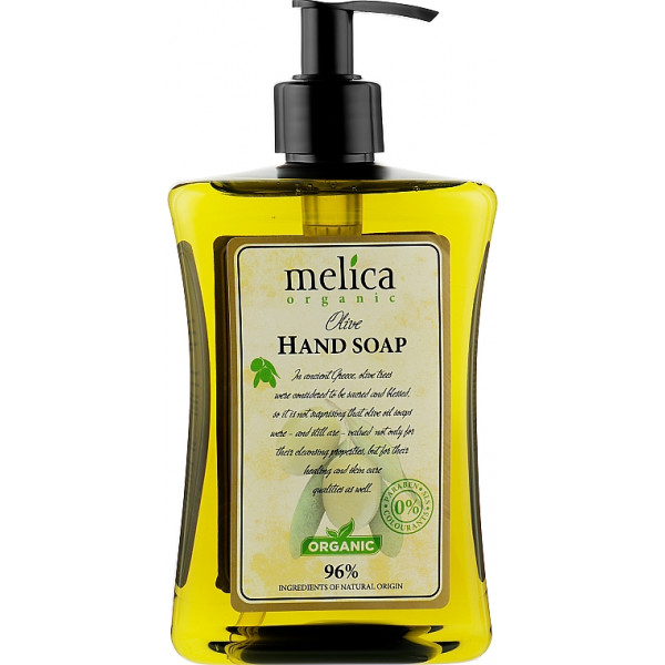 Фото - Рідке мило для рук Melica Organic Оливы (4770416340705)