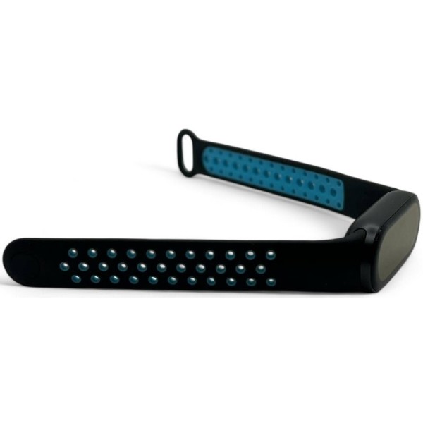 Фото - Ремінець для фітнес-браслета BeCover Vents Style for Xiaomi Mi Smart Band 9 Black-Blue (711982)