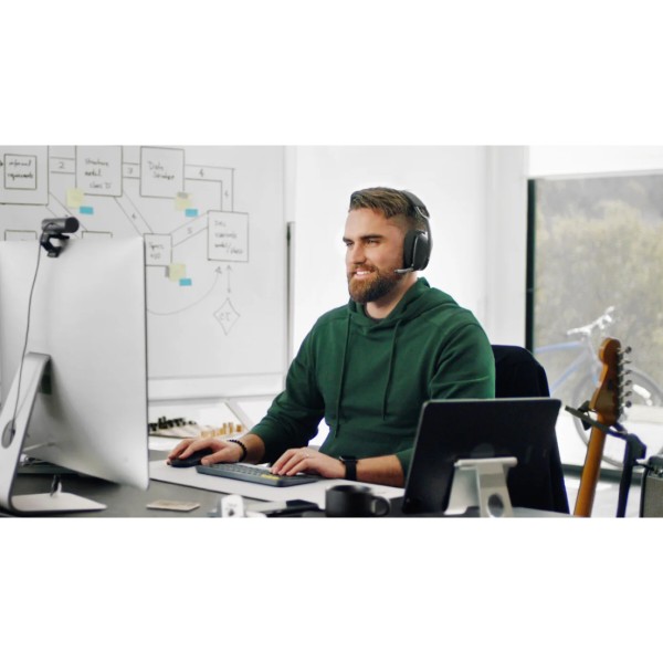 Фото - Гарнитура беспроводная Logitech Zone Vibe 100 Wireless Graphite (981-001213)