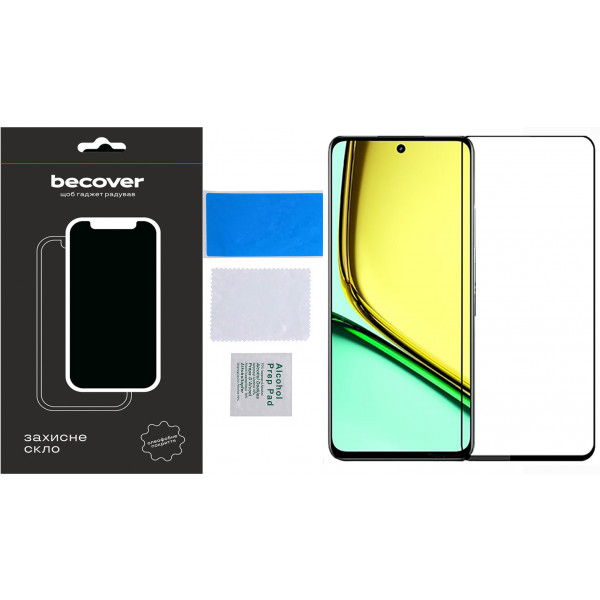 Фото - Защитное стекло для смартфона BeCover Realme C67 Black (710633)