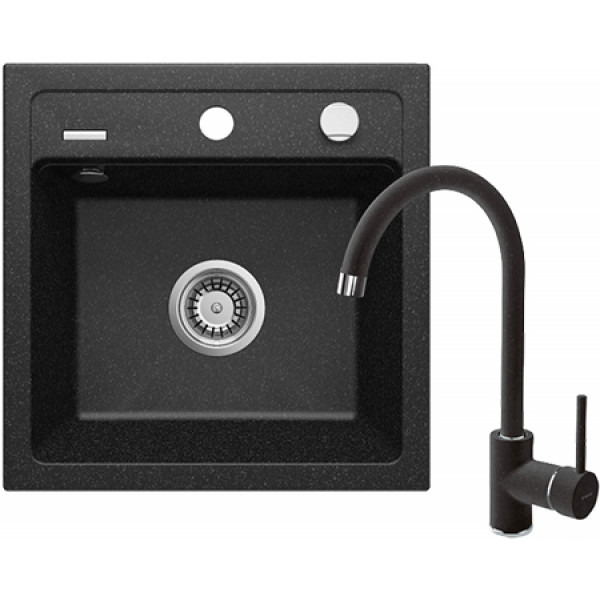 Фото - Мийка кухонна+змішувач Deante Zorba ZQZ_2103+BEN_262M (ZQZA2103)