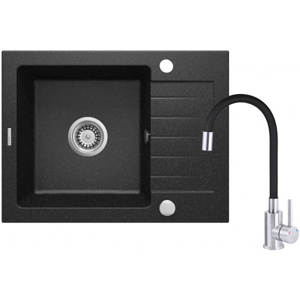 Фото - Мийка кухонна+змішувач Deante Zorba ZQZ_211A +BOC_X72M (ZQZC211A)