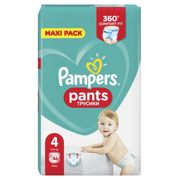 Фото - Одноразовые подгузники-трусики Pampers Pants Maxi 4 (9-15 кг), 46 шт.
