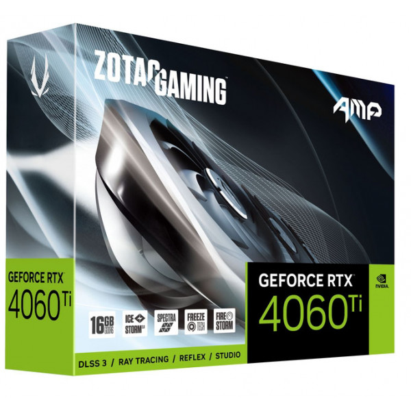 Фото - Видеокарта Zotac Gaming GeForce RTX 4060 Ti 16GB AMP GDDR6 Twin-fan (ZT-D40620F-10M)
