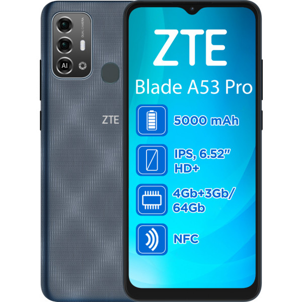Фото - Смартфон ZTE Blade A53 pro 4/64Gb Blue