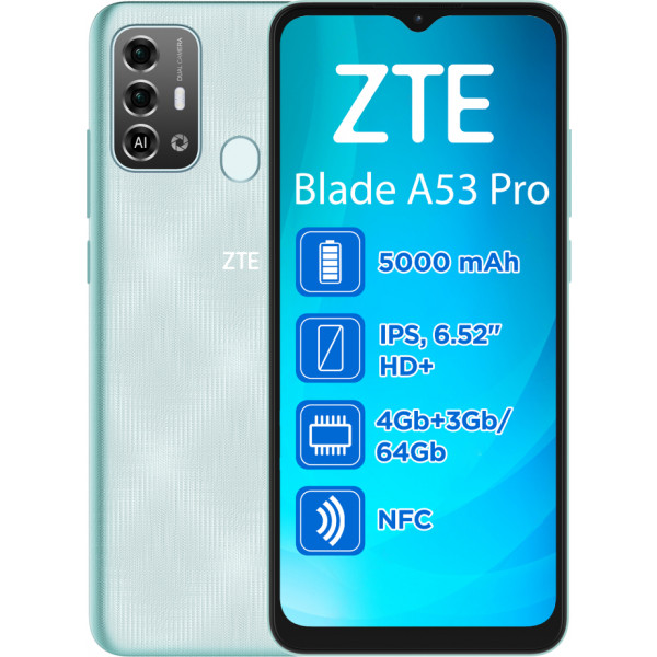 Фото - Смартфон ZTE Blade A53 pro 4/64Gb Green