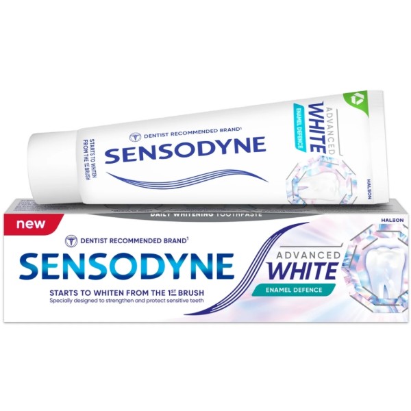 Фото - Зубна паста Sensodyne вдоскон вибіл зах емалі 75 мл (5054563287281)