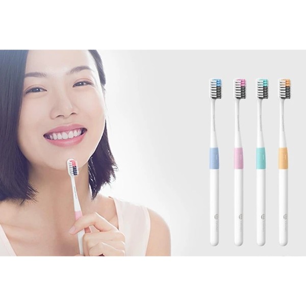 Фото - Зубная щетка Dr.Bei Bass Toothbrush 4+1NUN4006RT (6970763910080)